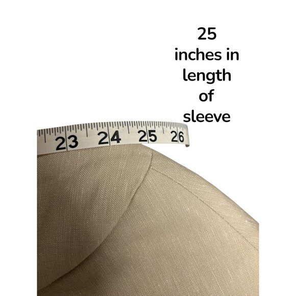 Joe Black Mens Linen Blazer Beige White Fit Two Button Jacket - Picture 12 of 13